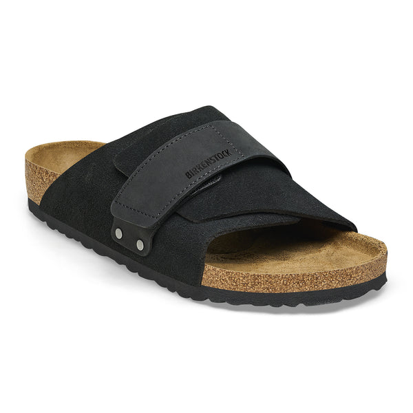 Kyoto Black Suede Nubuck Leather Regular