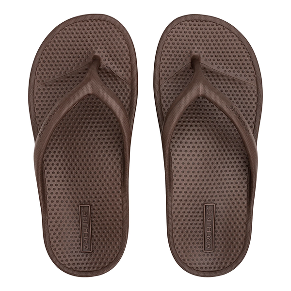 Rebound Orthotic Thongs Brown