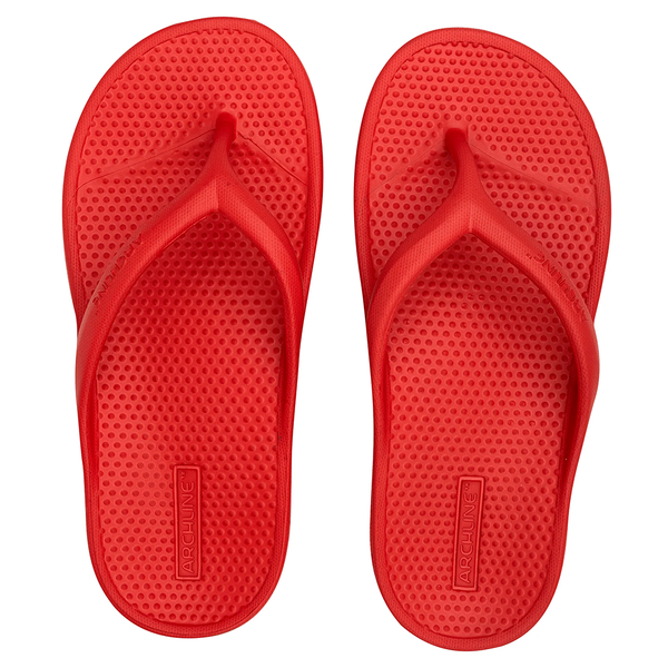Rebound Orthotic Thongs Red