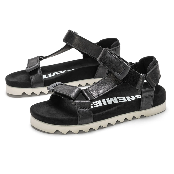 Sandal Tooth Wedge Black