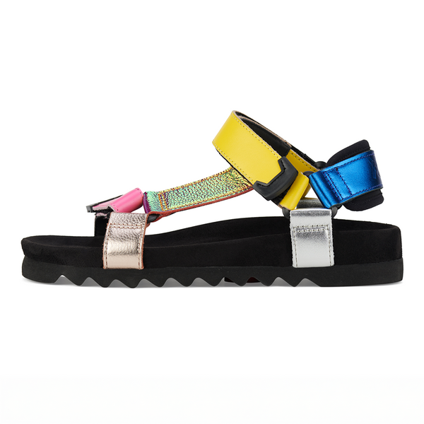 Sandal Tooth Wedge Mix Metallic