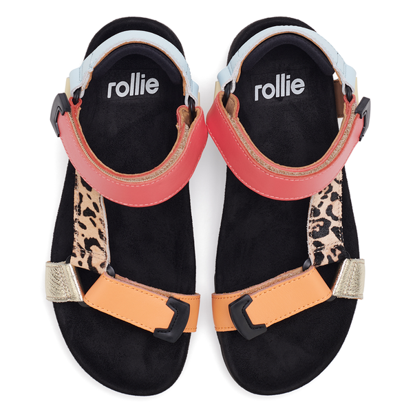 Sandal Tooth Wedge Multi Leopard